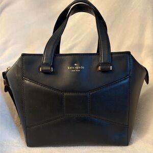 Kate Spade Black‎ Bow Leather Satchel